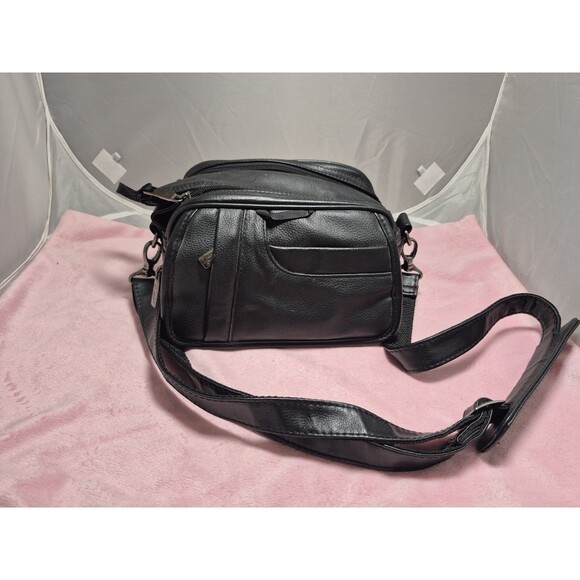 Hi-Pro Genuine Leather Camera Carrying Case/Storage Bag - Black (2045S) - Picture 1 of 10